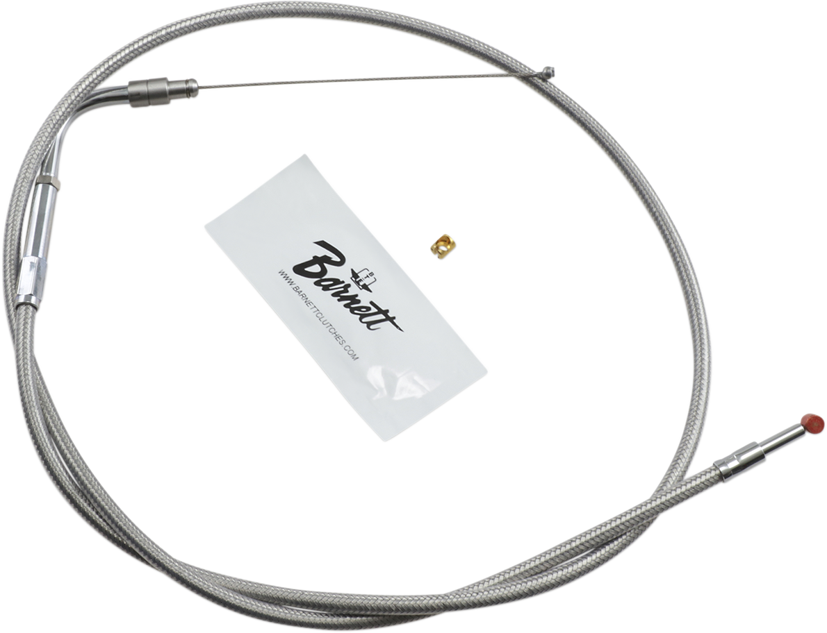 Stainless Steel Throttle Cable - +6" - '01-'15 Softail