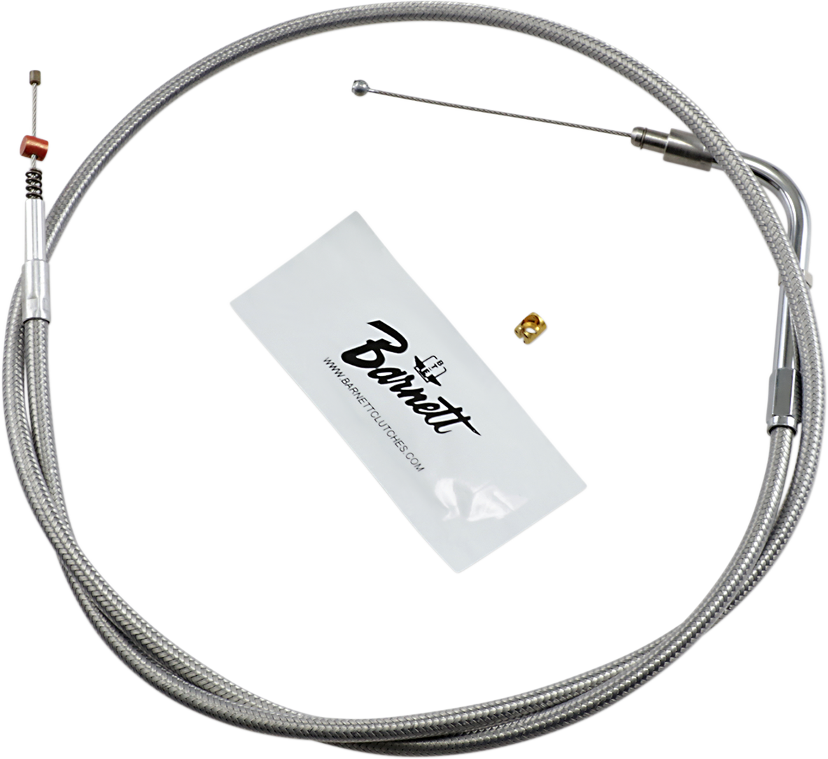 Stainless Steel Idle Cable - +6" - '01-'15 Softail
