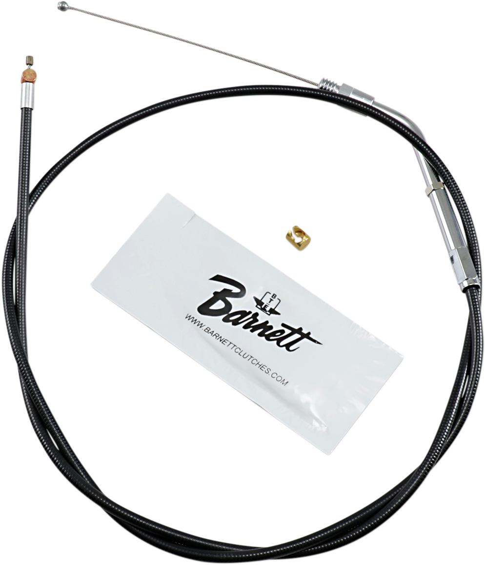 Black Vinyl Throttle Cable - +6" Size - 38" Length