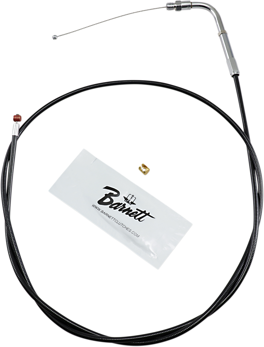 Black Vinyl Throttle Cable - +6" Size - 48" Length