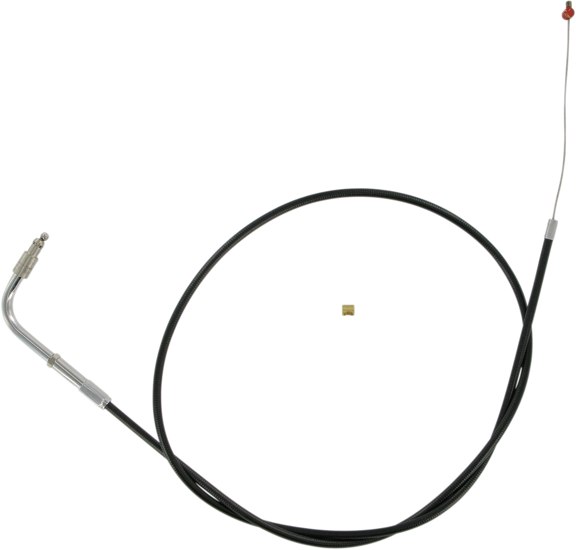 Black Vinyl Throttle Cable - +6" Size - 49-1/2" Length