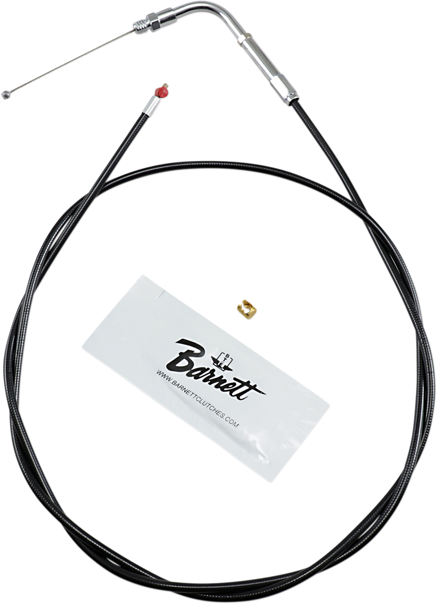 Black Vinyl Throttle Cable - +6" Size - 50" Length