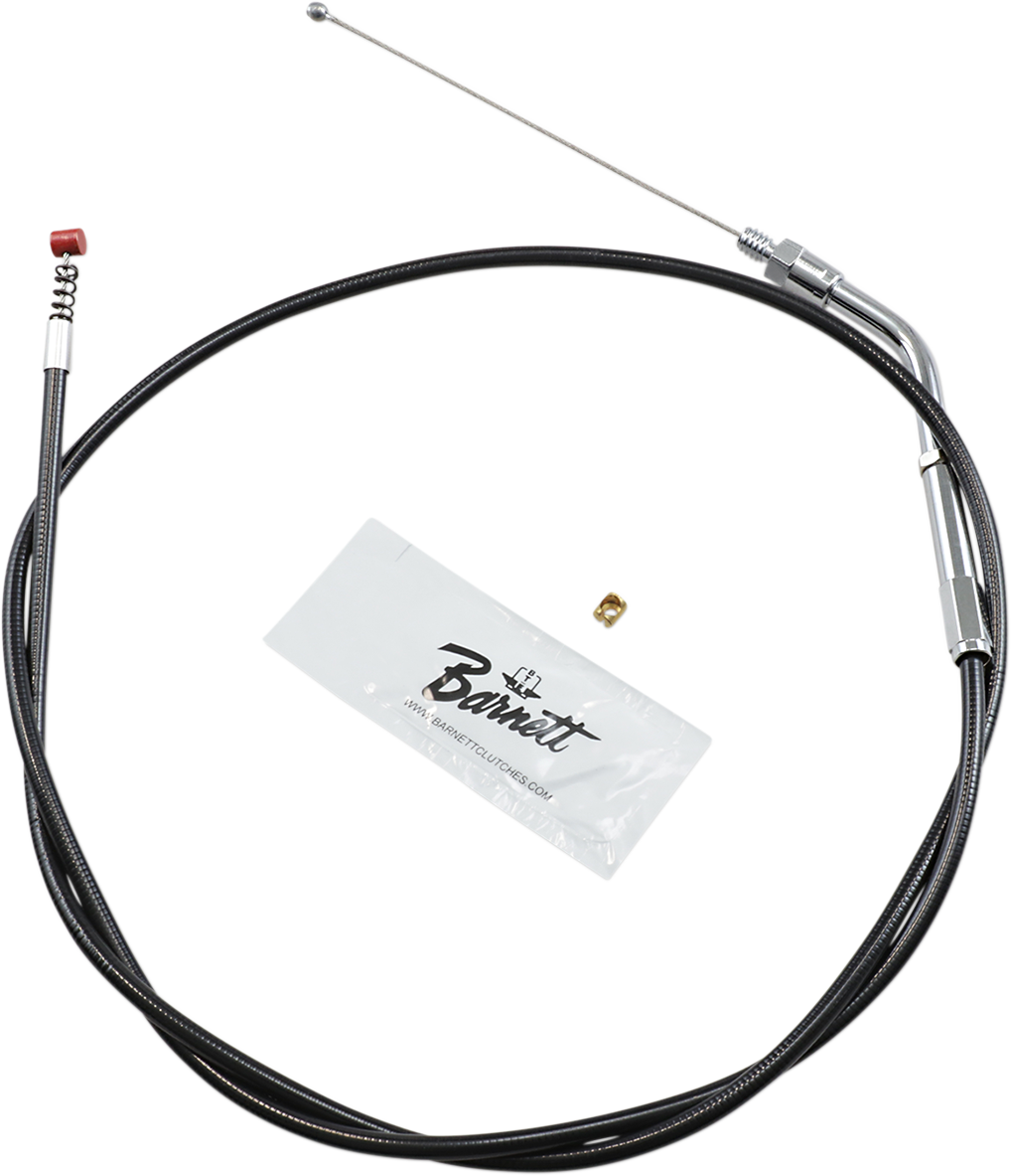 Black Vinyl Idle Cable - +6" Size - 38" Length