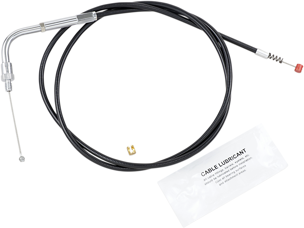 Black Vinyl Idle Cable - +6" Size - 41" Length