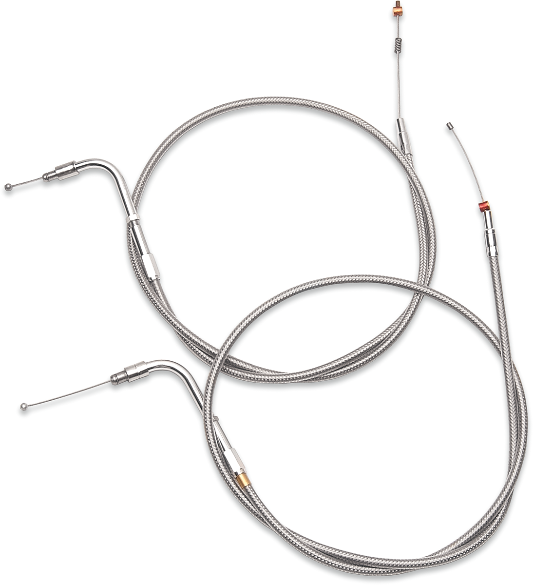 Stainless Steel Idle Cable - +6" - '96-'01 Touring