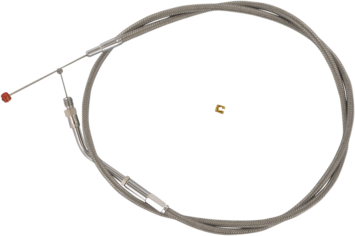Stainless Steel Throttle Cable - +6" - '81-'89