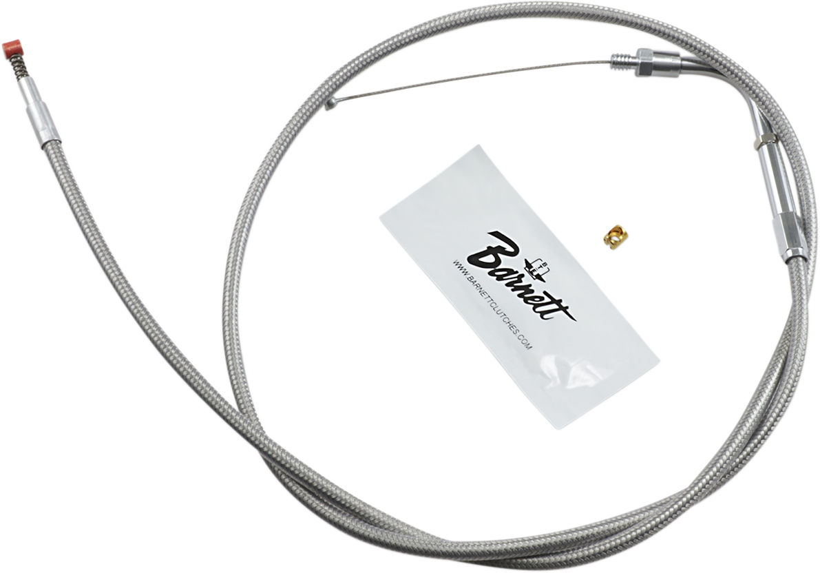 Stainless Steel Idle Cable - +6" - Dyna/FXR/Softail