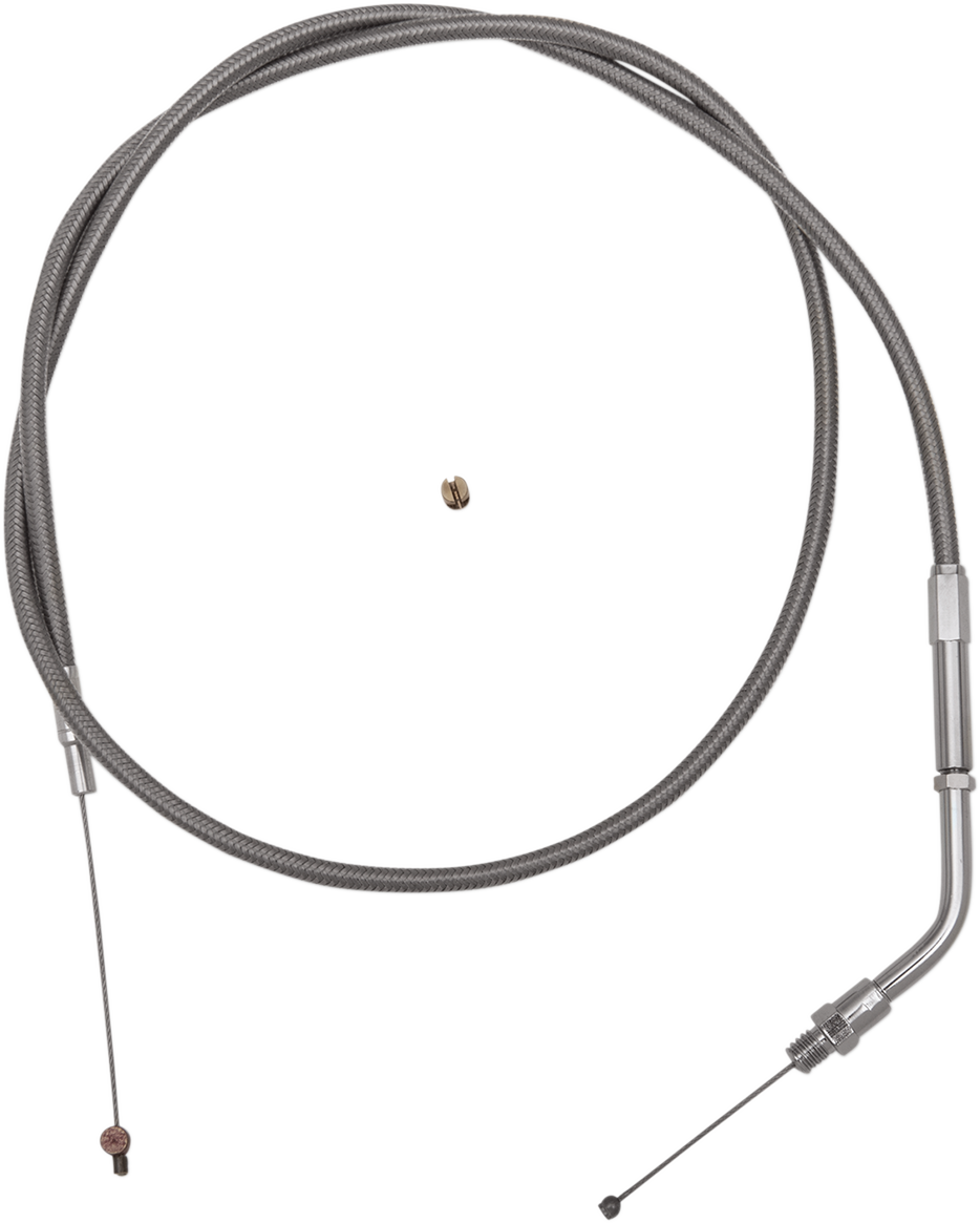 Stainless Steel Throttle Cable - +6" - '88-'95 Sportster