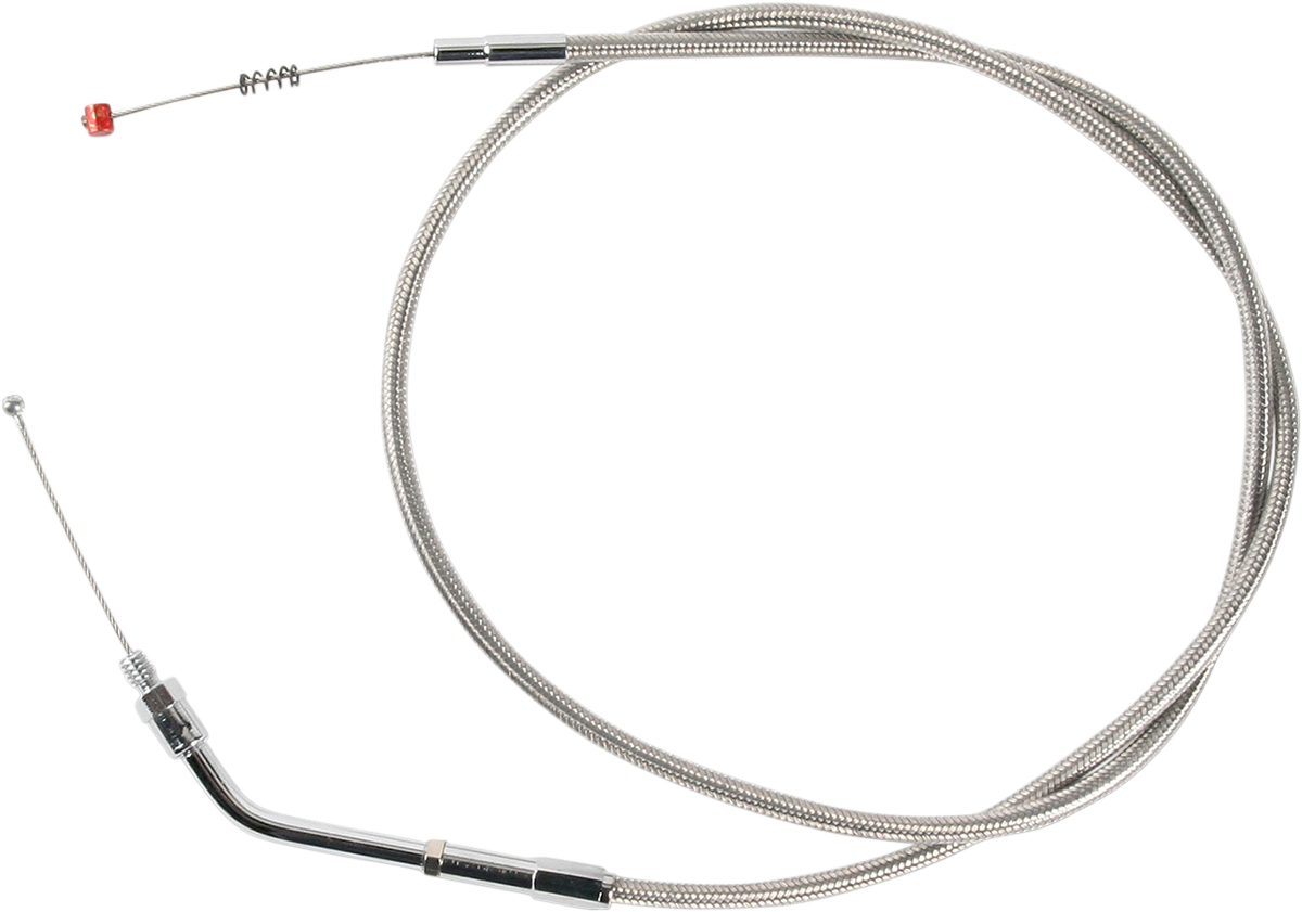 Stainless Steel Idle Cable - +6" - '88-'95 Sportster