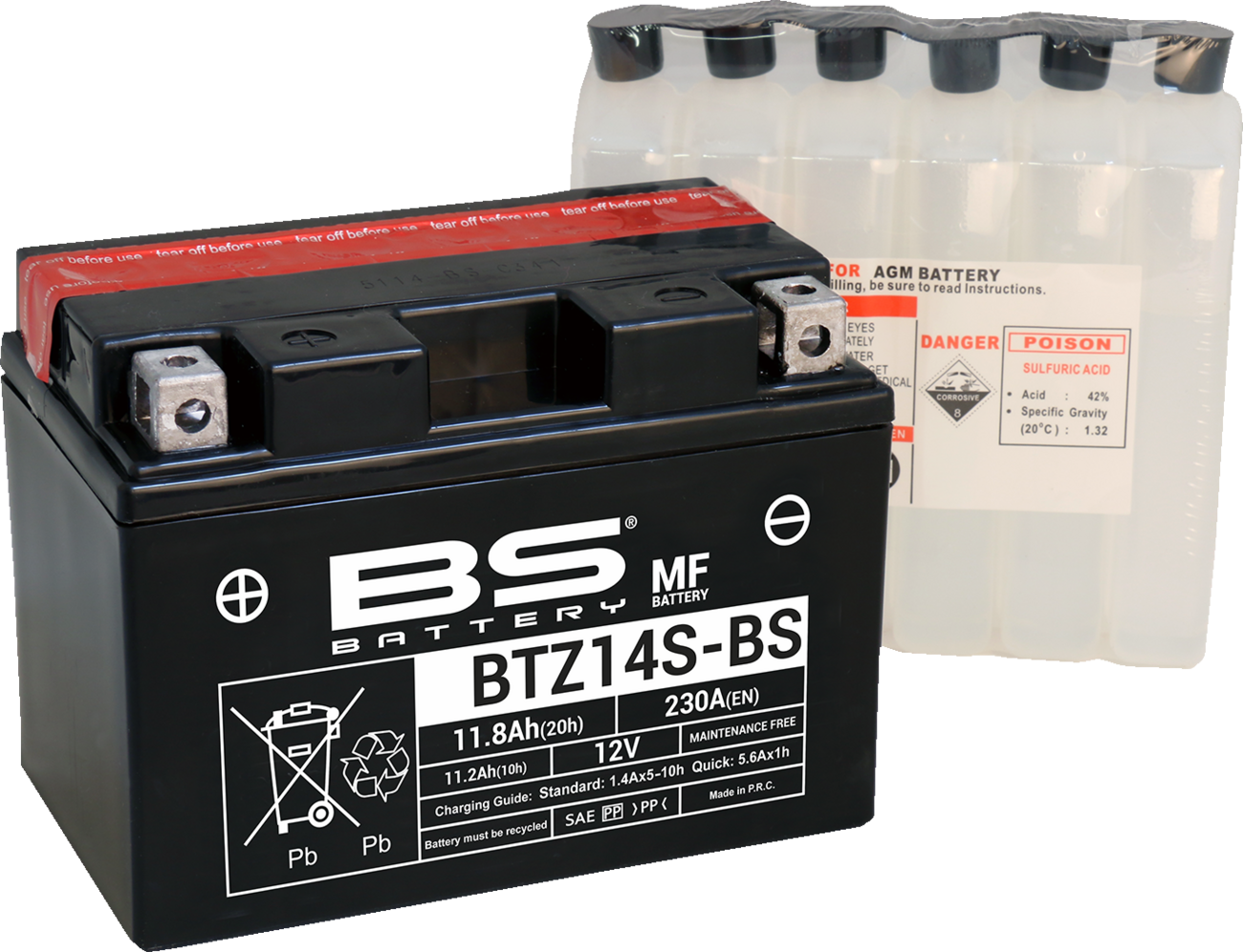 Battery - BTZ14S-BS (YTZ)