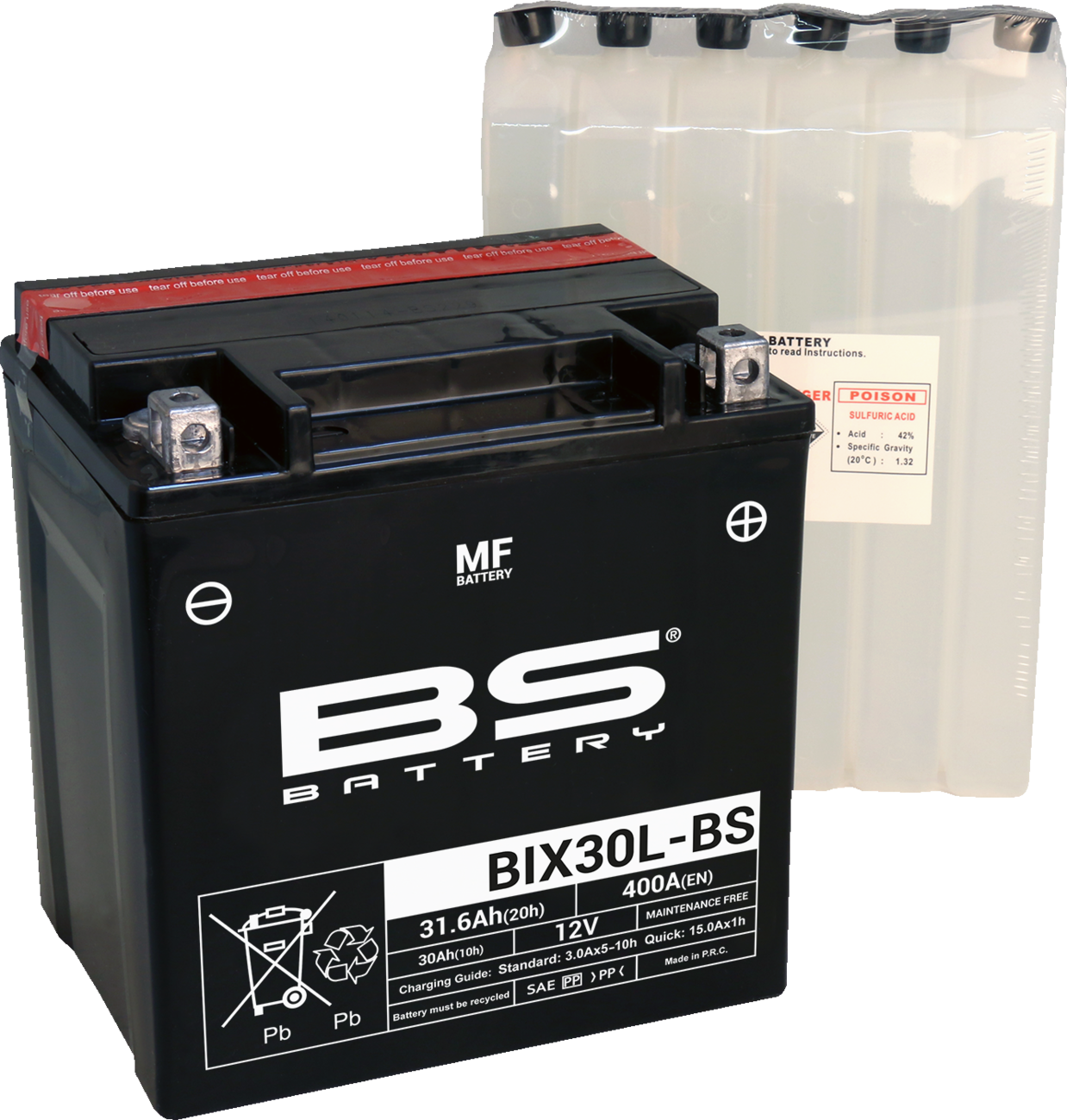Battery - BIX30L-BS (YIX)