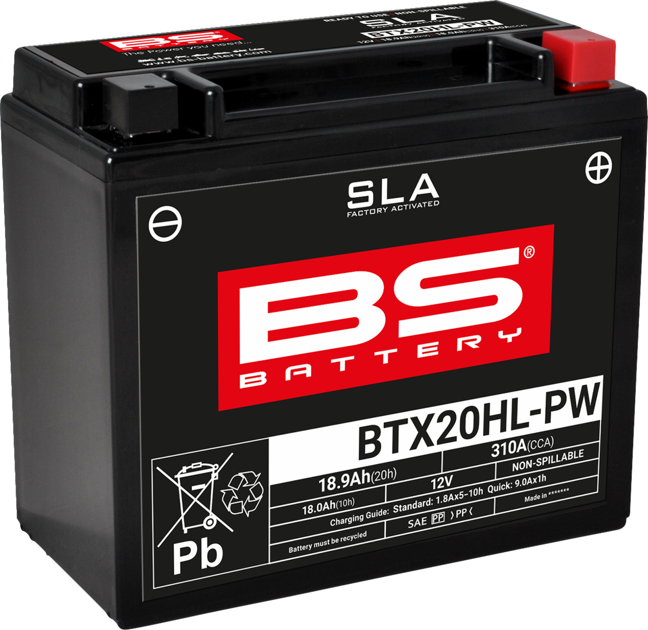 Battery - BTX20HL-PW (YTX)