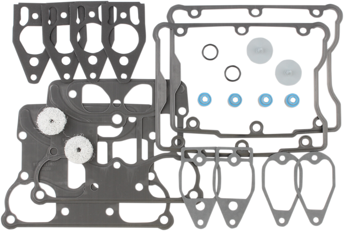 Rocker Box Gasket Kit with seals 0.530" OD Value guides - Screamin' Eagle