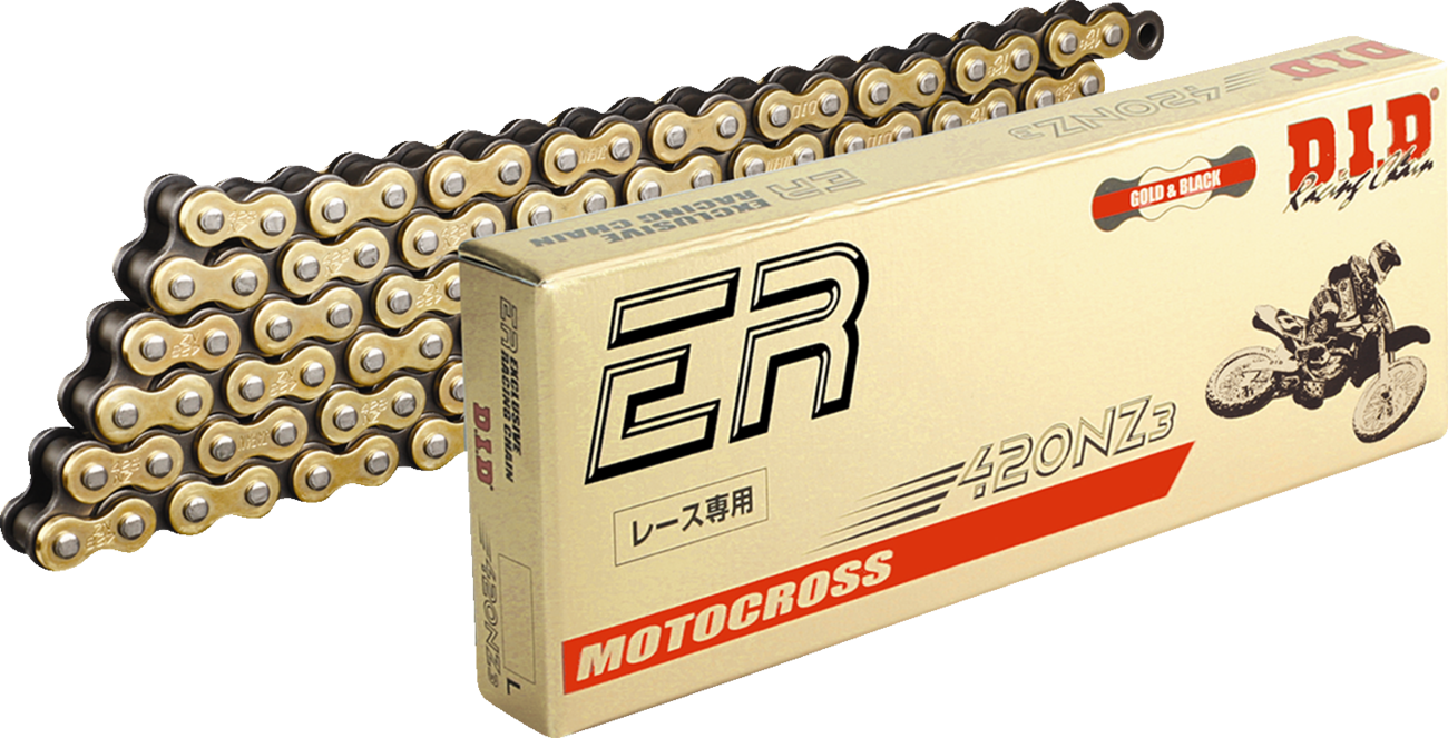 420 NZ3 - High-Performance Motorcycle Chain - 130 Links - Gold