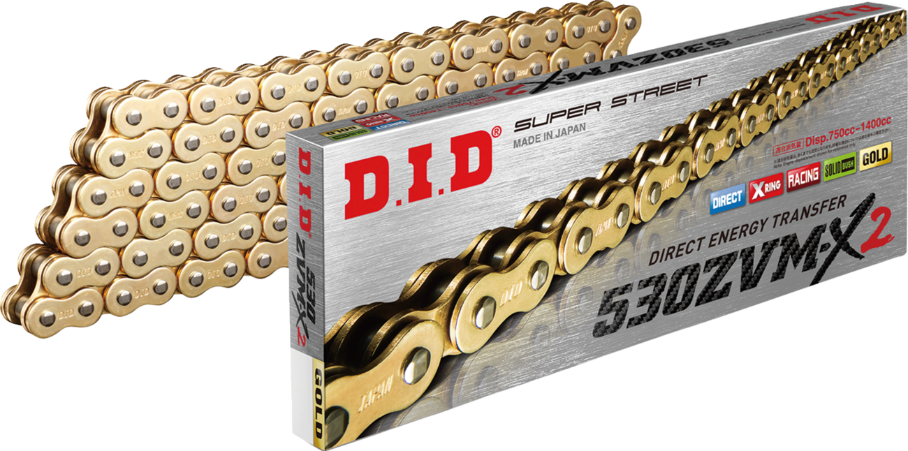 530 ZVM-X2 - Drive Chain - 120 Links - Gold
