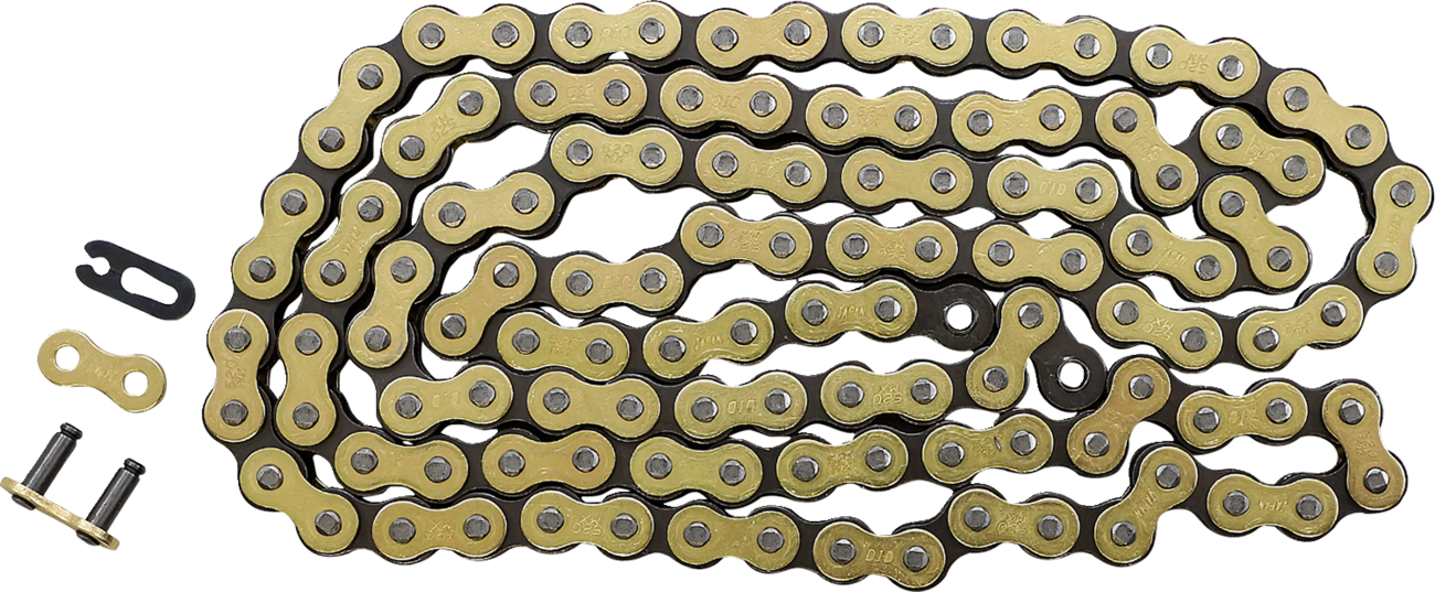 520 MX - High-Performance Motorcycle Chain - 120 Links - Gold/Black