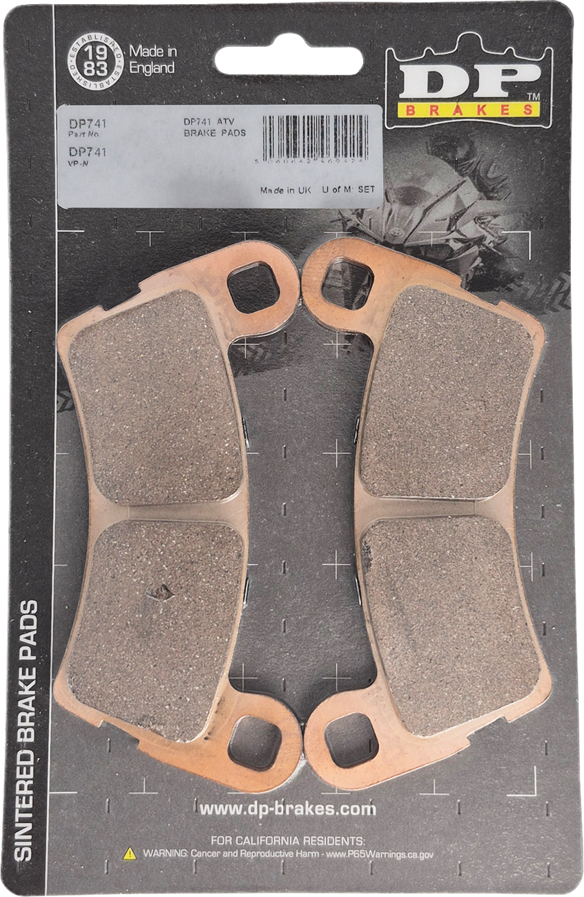 Sintered Brake Pads - Polaris XD1500 - Rear