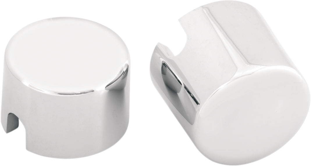 Axle Caps - Chrome - Rear - Pair - '00-'07 Softail