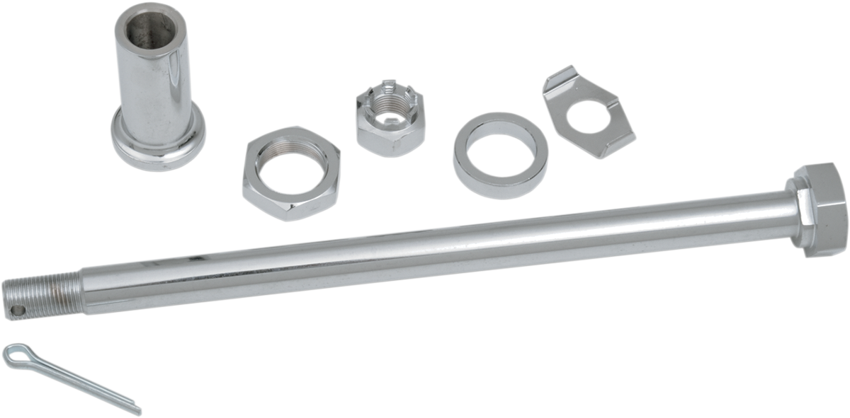 Axle Kit - Rear - Chrome - '67-'72 Electra Glide