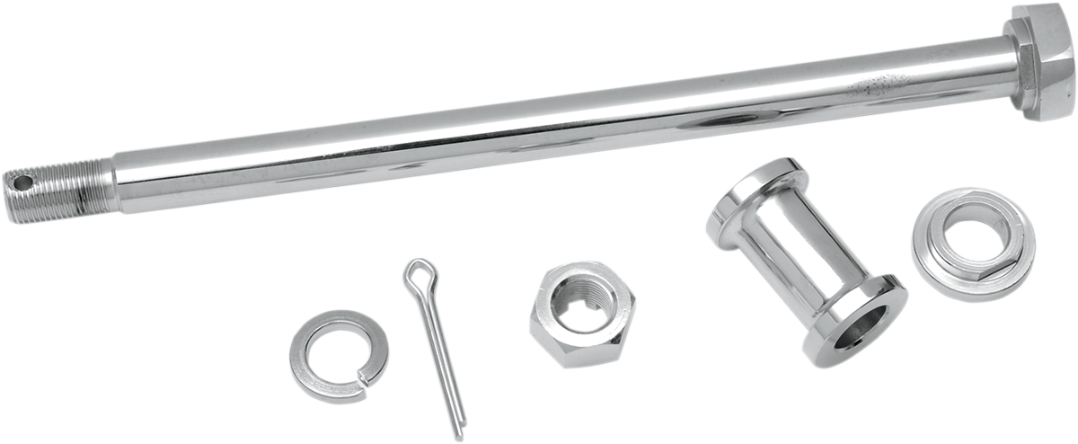 Axle Kit - Rear - Chrome - '52-'78 Harley-Davidson