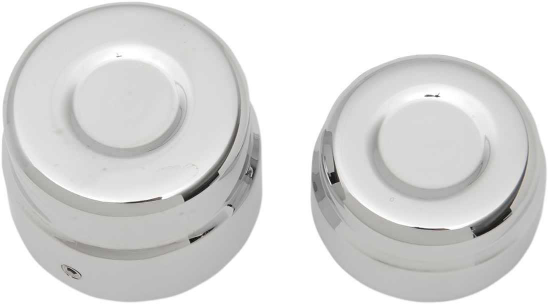 Axle Caps - Rear - Chrome - Pair