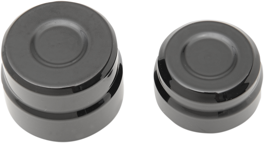 Axle Caps - Rear - Black - Pair