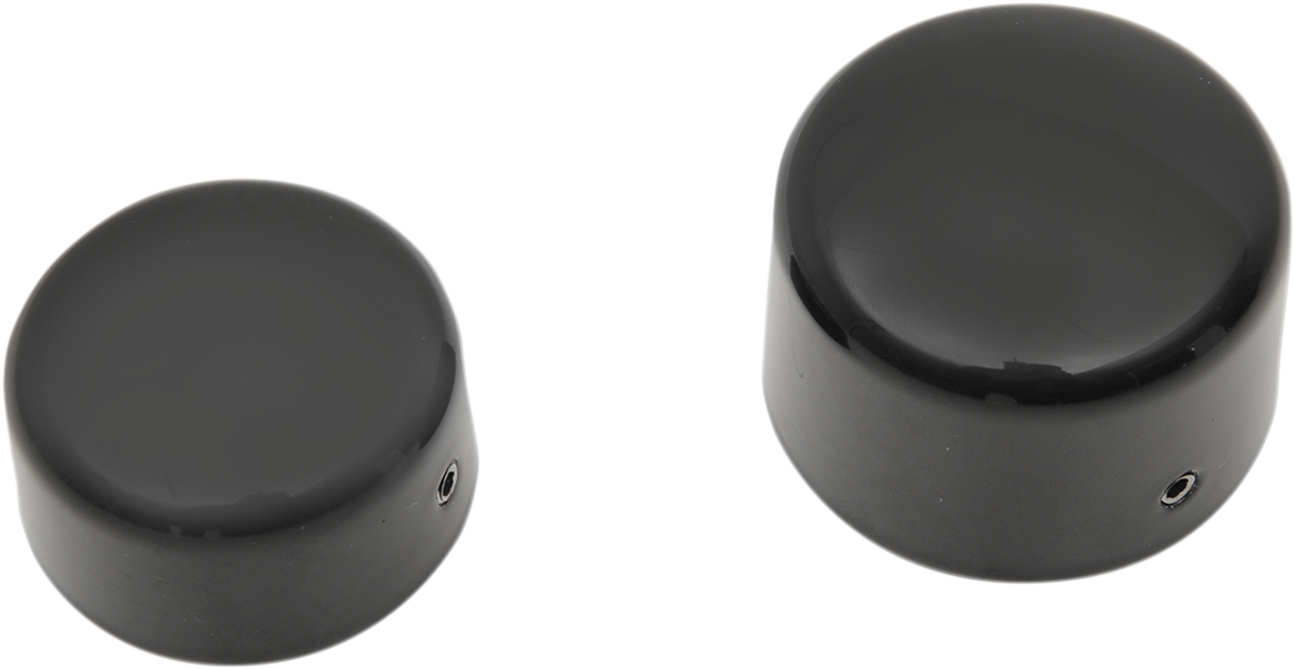 Axle Caps - Black - Rear - Pair