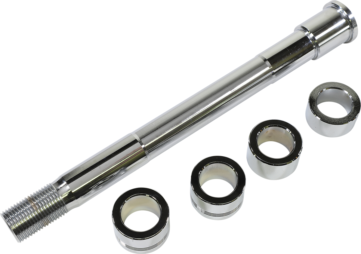 Axle Kit - Front - Chrome - '18-'26 Softail