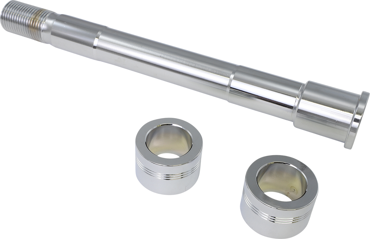 Axle Kit - Front - Chrome - '18-'25 Low Rider/Street Bob