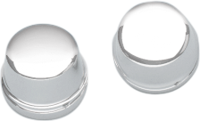 Axle Caps - Chrome - Front - Pair