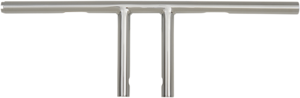 1" T-Bar - Dimpled - Straight - 6" - Chrome