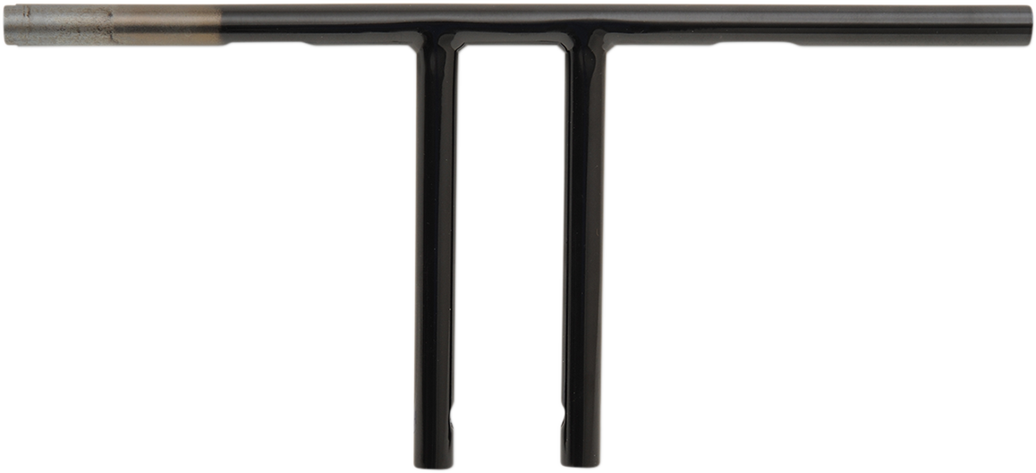 1" T-Bar - Dimpled - Straight - 10" - Black