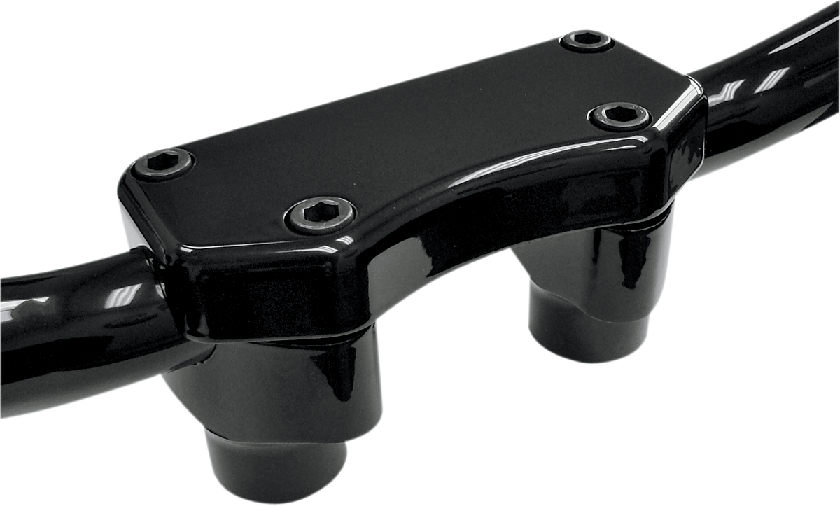 Handlebar Riser & Top Clamp Kit - 1-1/2" - Buffalo - Black