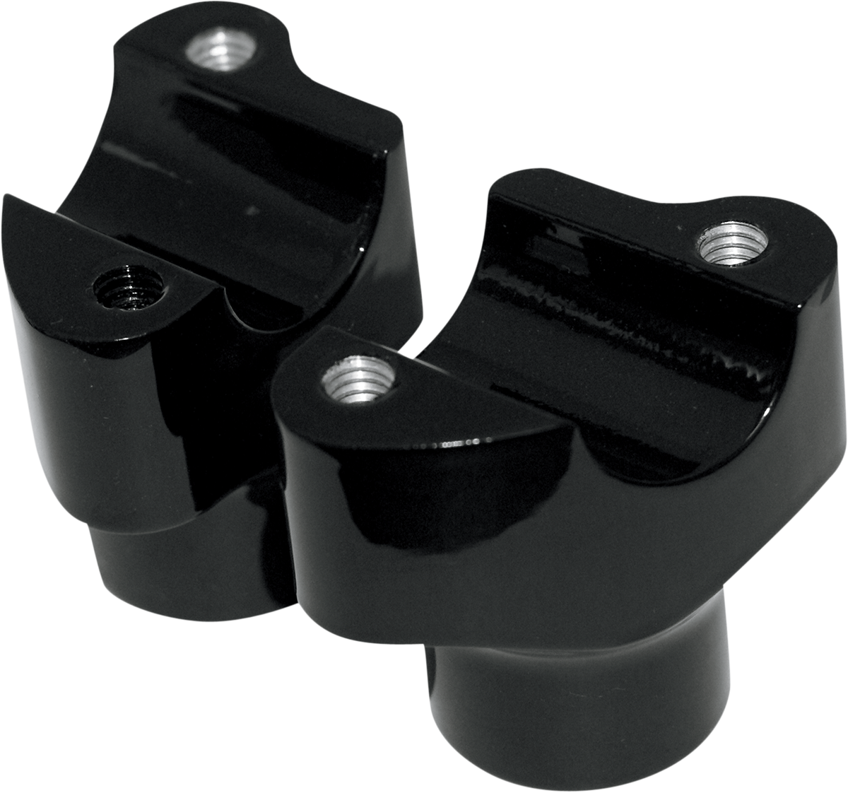 Buffalo Billet Aluminum Handlebar Risers - 1-1/2" - Black