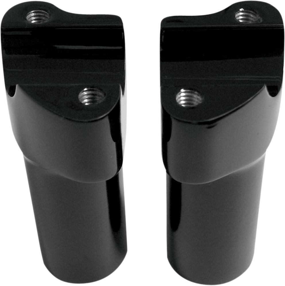 Buffalo Billet Aluminum Handlebar Risers - 3" - Black