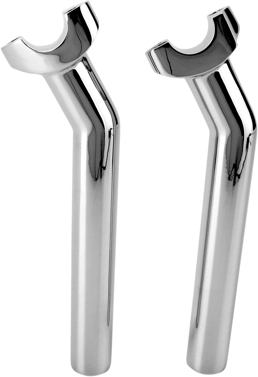 Forged Aluminum Handlebar Risers - Pullback - 8-1/2" - Chrome