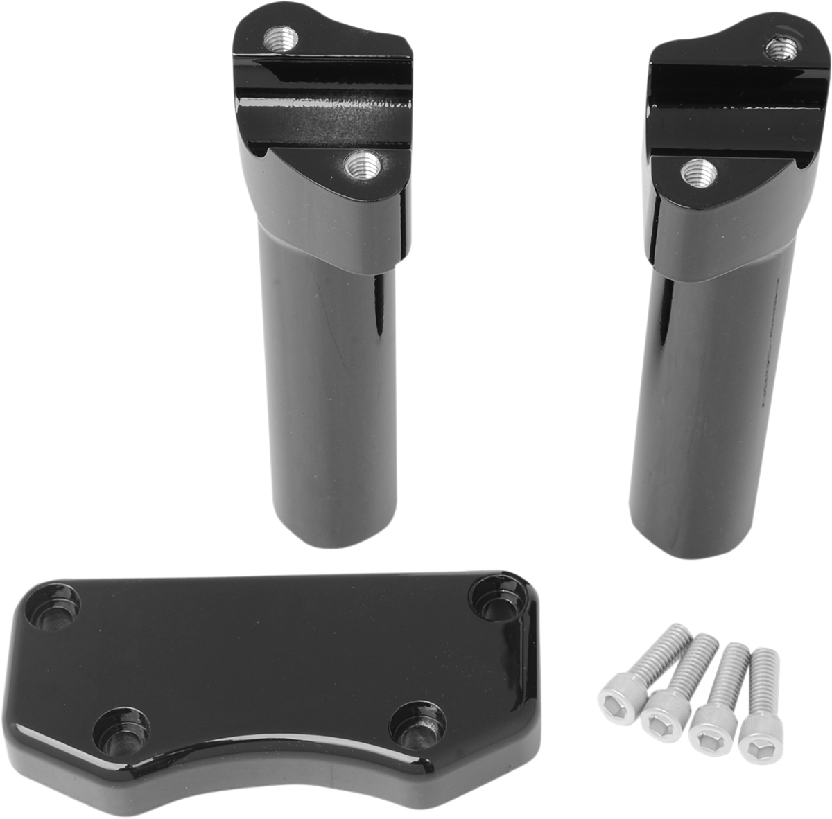 Handlebar Riser & Top Clamp Kit - 6" - Buffalo - Black