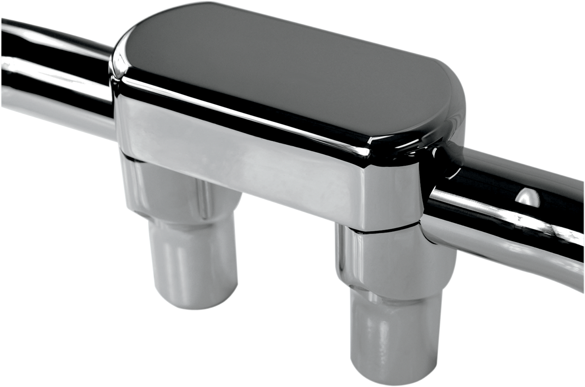 Handlebar Riser & Top Clamp Kit - 3" - Big Buffalo - Chrome