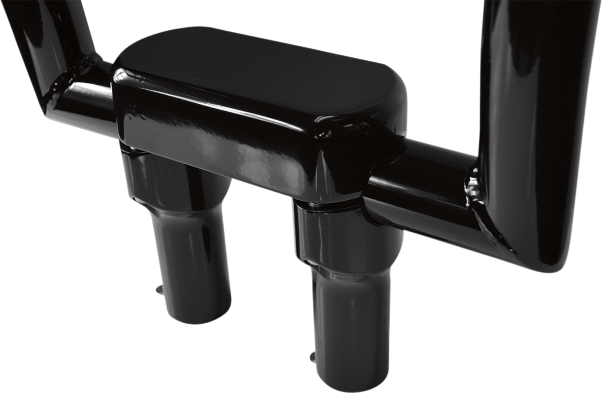 Handlebar Riser & Top Clamp Kit - 4" - Big Buffalo - Black