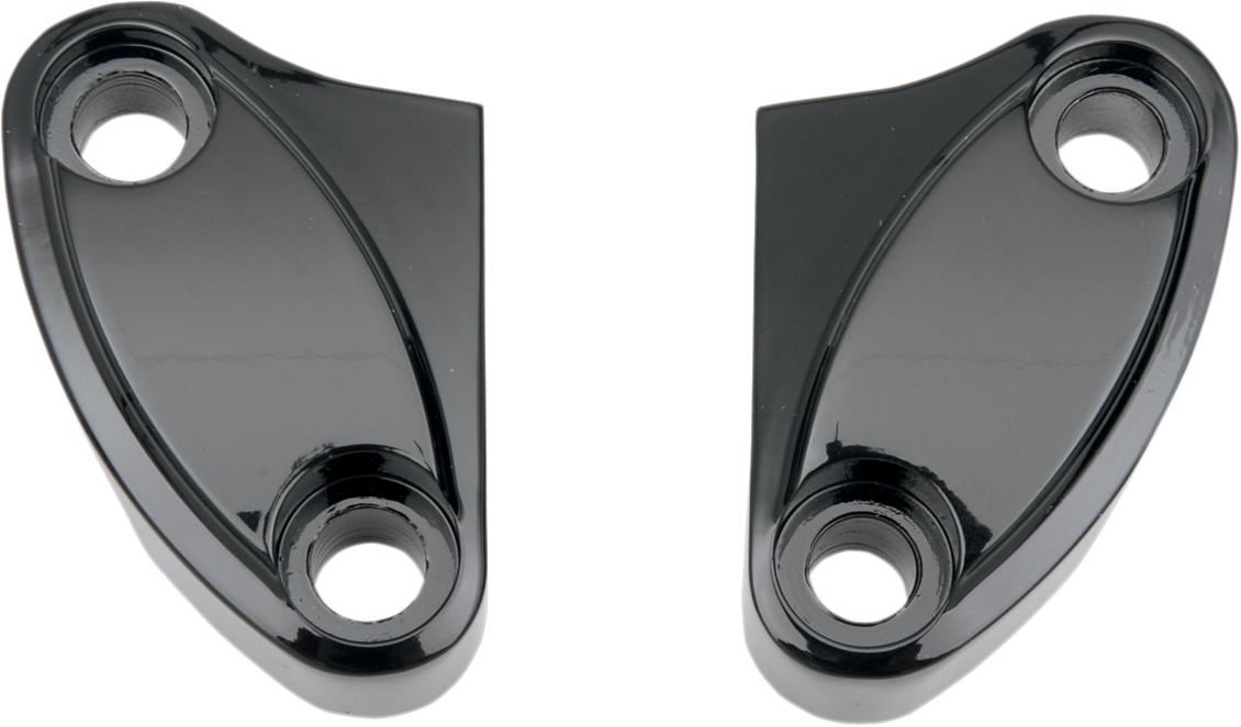 Handlebar Riser Clamp - Two-Piece - Black