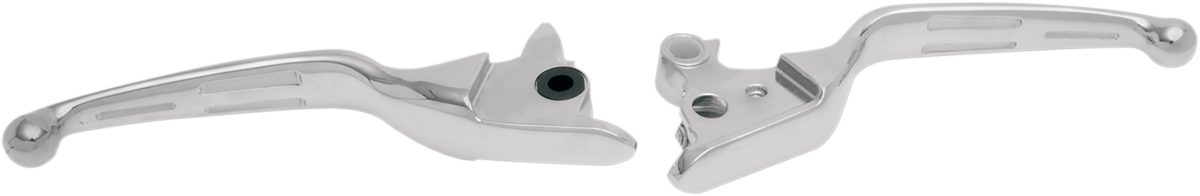 Slotted Wide Blade Lever Set - Chrome