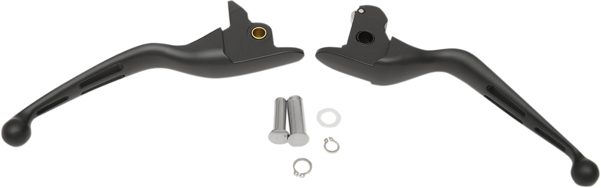 Slotted Wide Blade Lever Set - Black