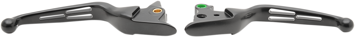 Slotted Wide Blade Lever Set - Black