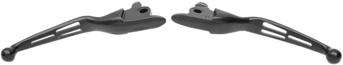Slotted Wide Blade Lever Set - Black