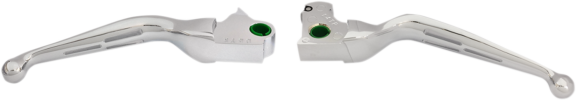 Slotted Wide Blade Lever Set - Chrome