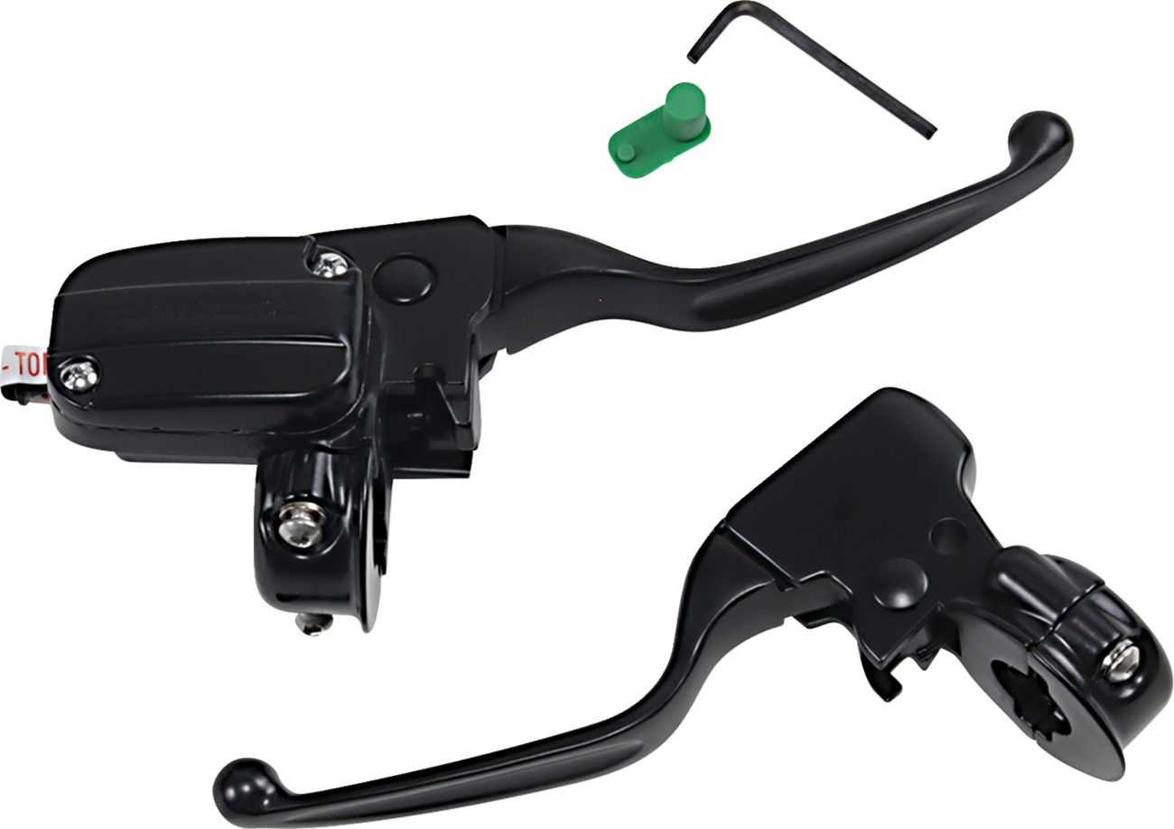 Handlebar Control Kit - 15 mm Master Cylinder - '08-'13 FLT - Black
