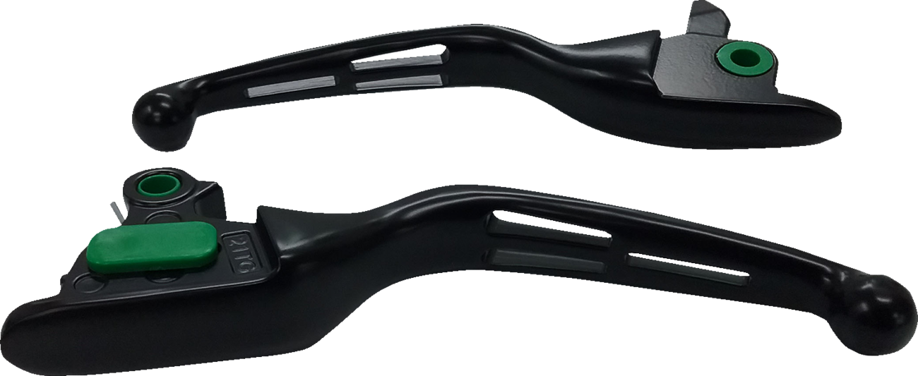 Slotted Wide Blade Lever Set - Black