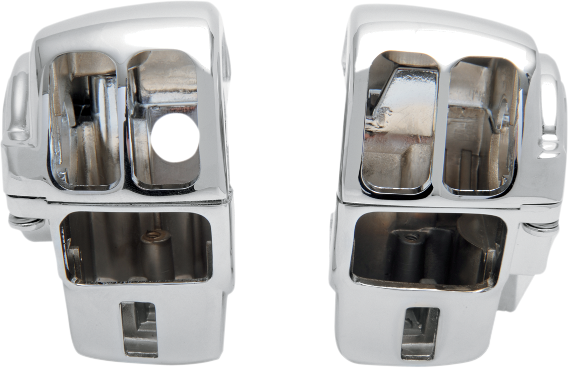 Handlebar Switch Housing Kit - Radio - Chrome