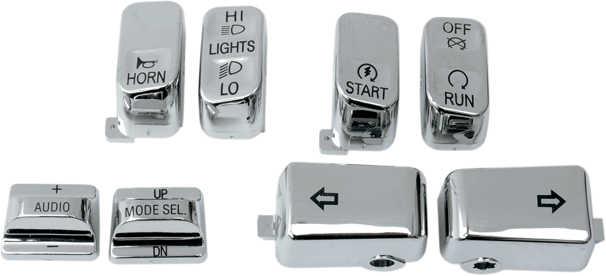 Switch Cap Kit - Audio - Chrome