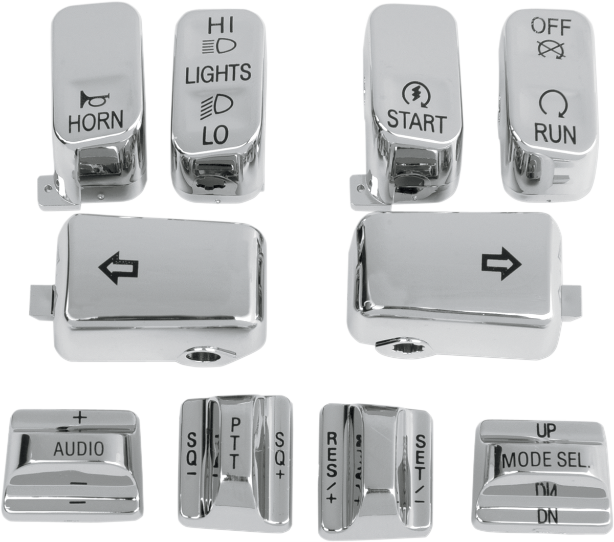 Switch Cap Kit - Audio/Cruise - Chrome